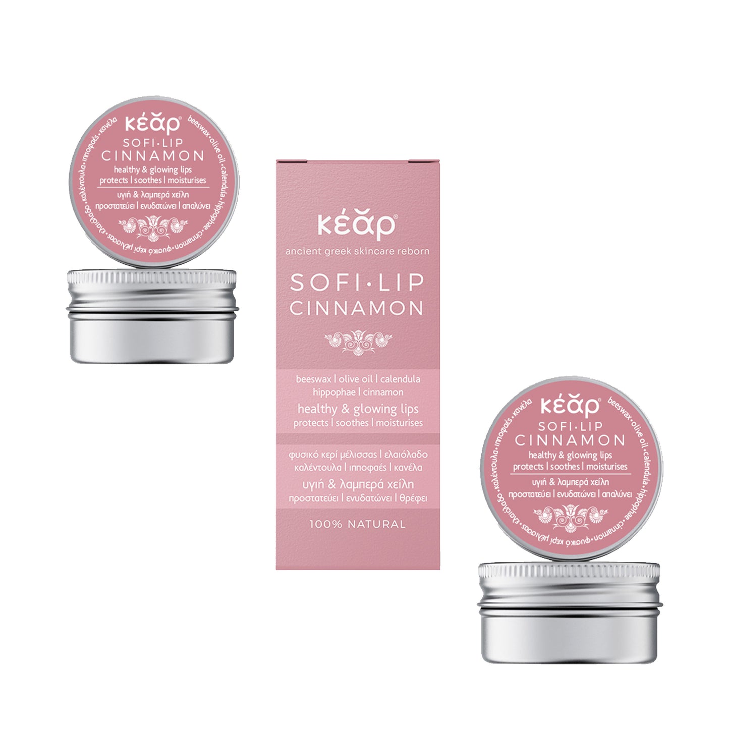 SofiLip Kanel Läppbalsam – 2-pack
