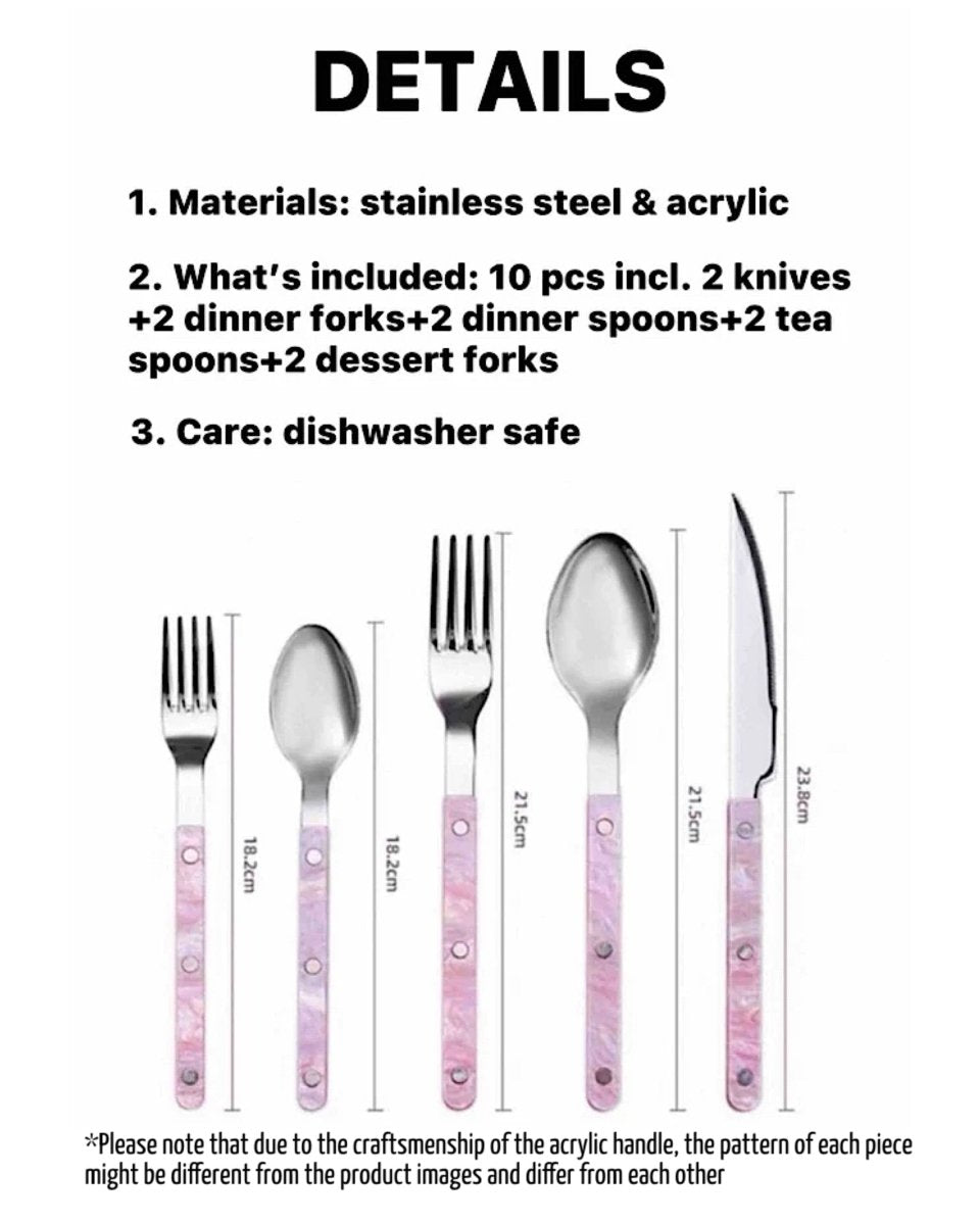 10-delars modernt bestickset