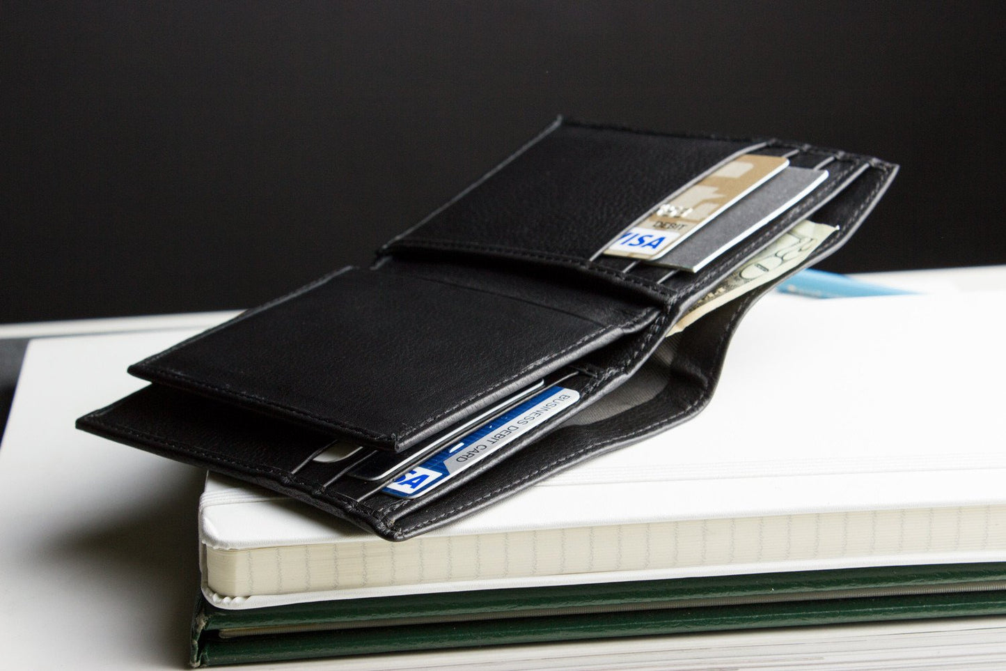 Slimfold plånbok med kortfack