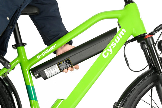 CYSUM Hoody el-mountainbike för ungdomar – 24” hjul, 250 W