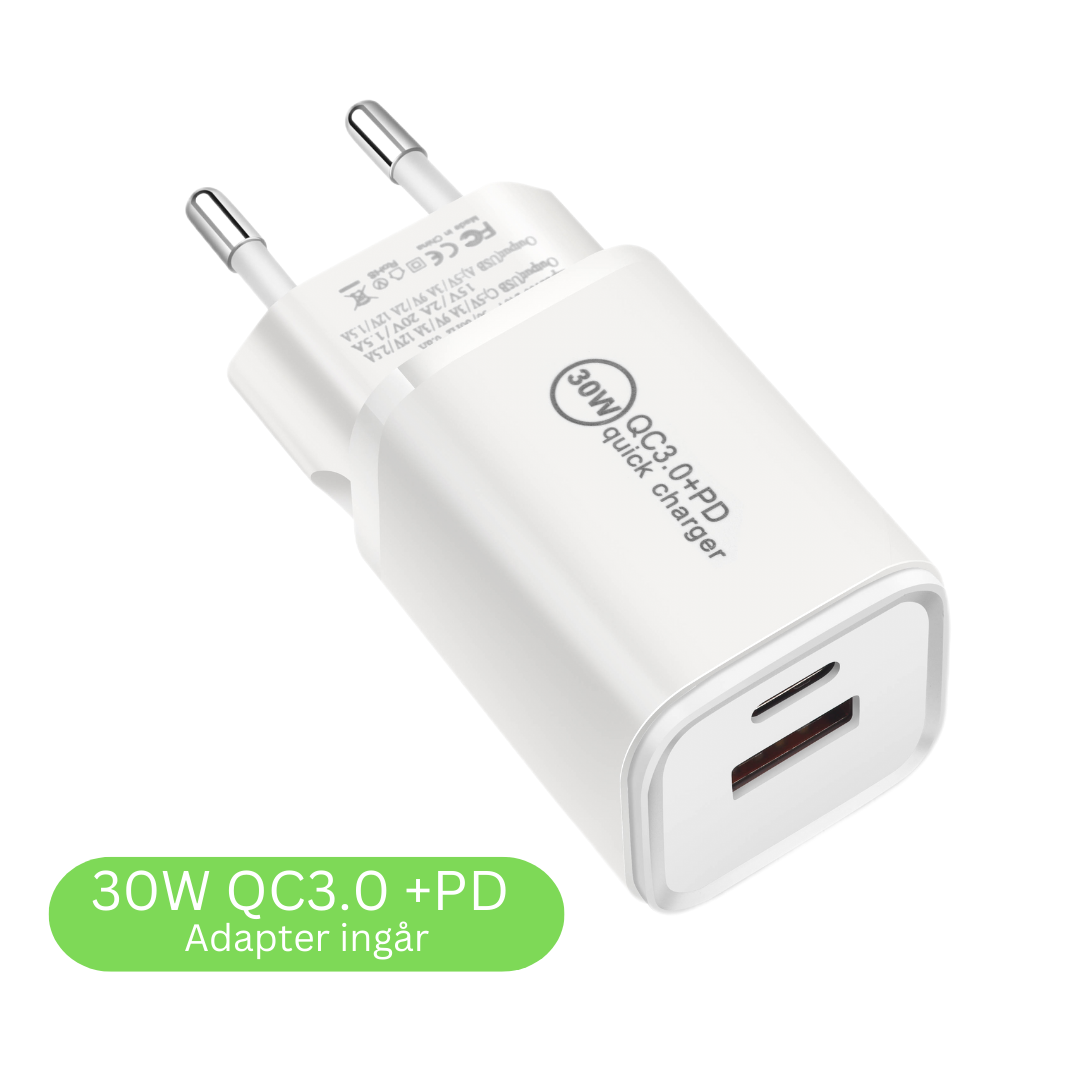 4-i-1 magnetisk trådlös laddstation 30W (PD-adapter ingår)